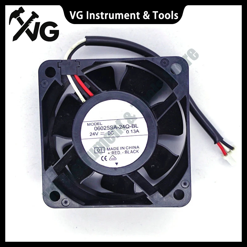 

06025SA-24Q-BL 24V 0.13A Suitable for Original NMB Yaskawa 1.3KW Bus Drive Cooling Fan