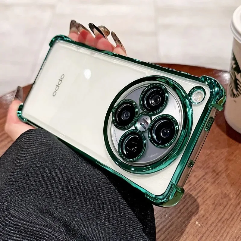 

Для OPPO Find X8 Усиленные углы Мягкий противоударный чехол из ТПУ с подушкой безопасности для OPPO Find X8 Pro Чехол для OPPO FindX8 Pro X8Pro