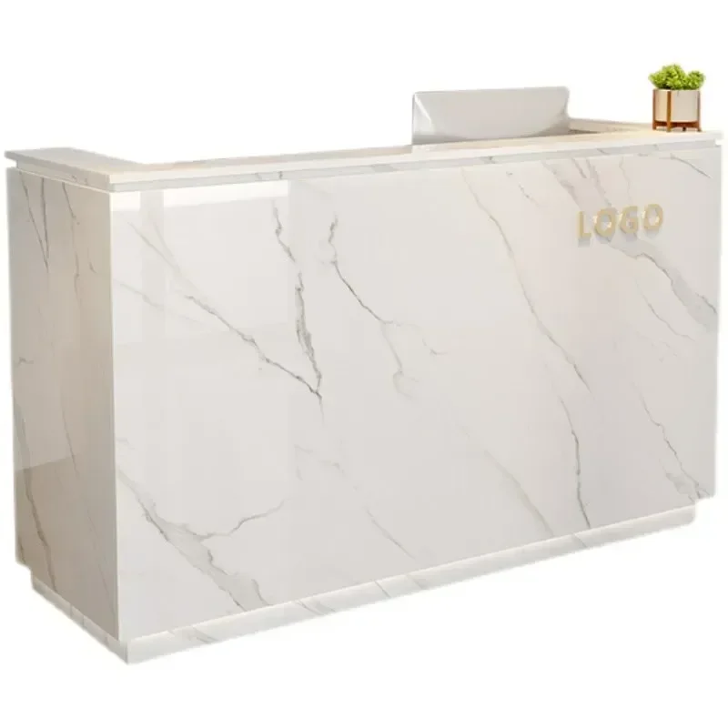 Balcão de bar Mesas de recepção Alto Display Mesa de escritório Mesa de recepção Caixa comercial Toonbank Winkel Móveis