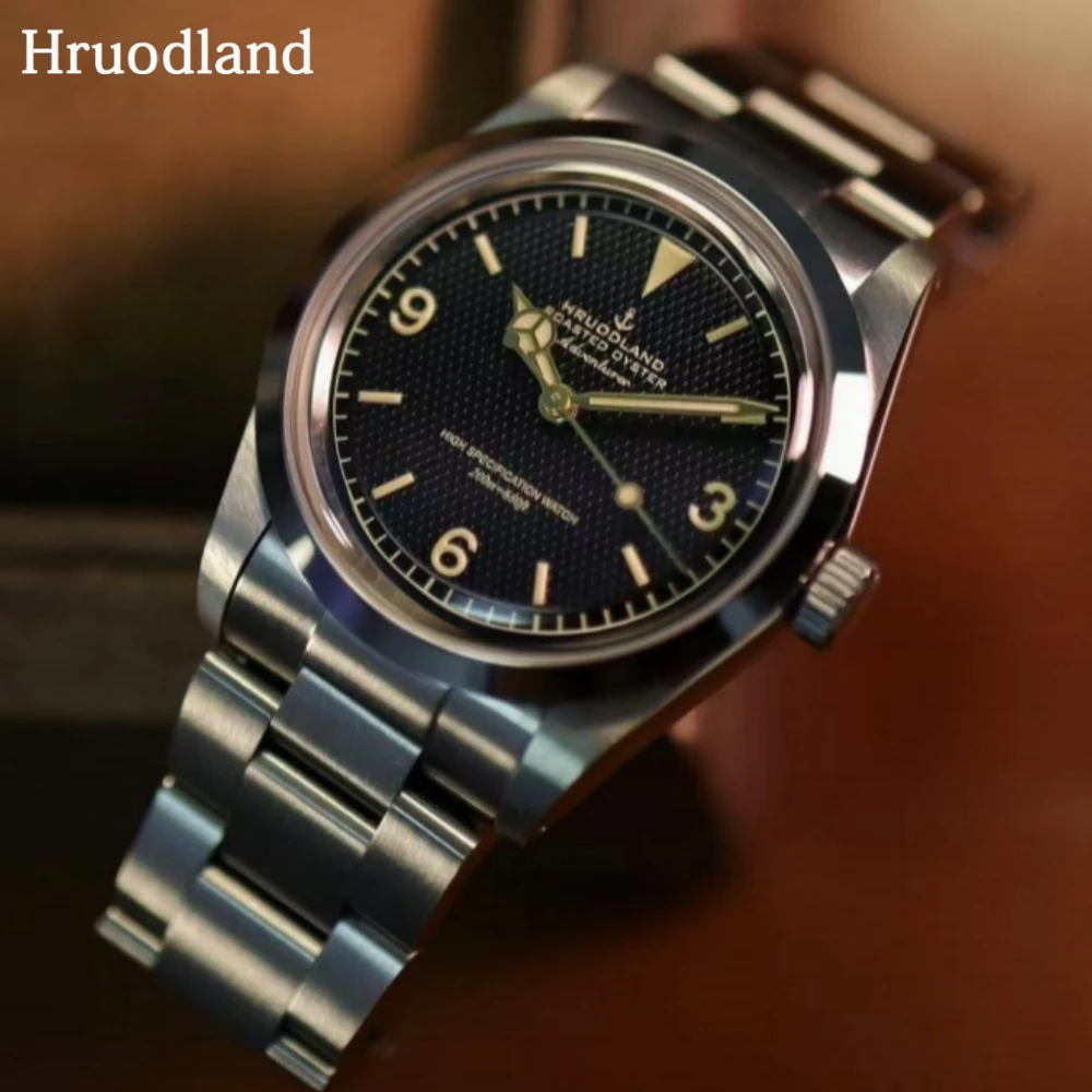 

Hruodland 2025 New Men Mechanical Watch NH38 F029 36mm Retro Business Sapphire Glass Stainless Steel Reloj Hombre