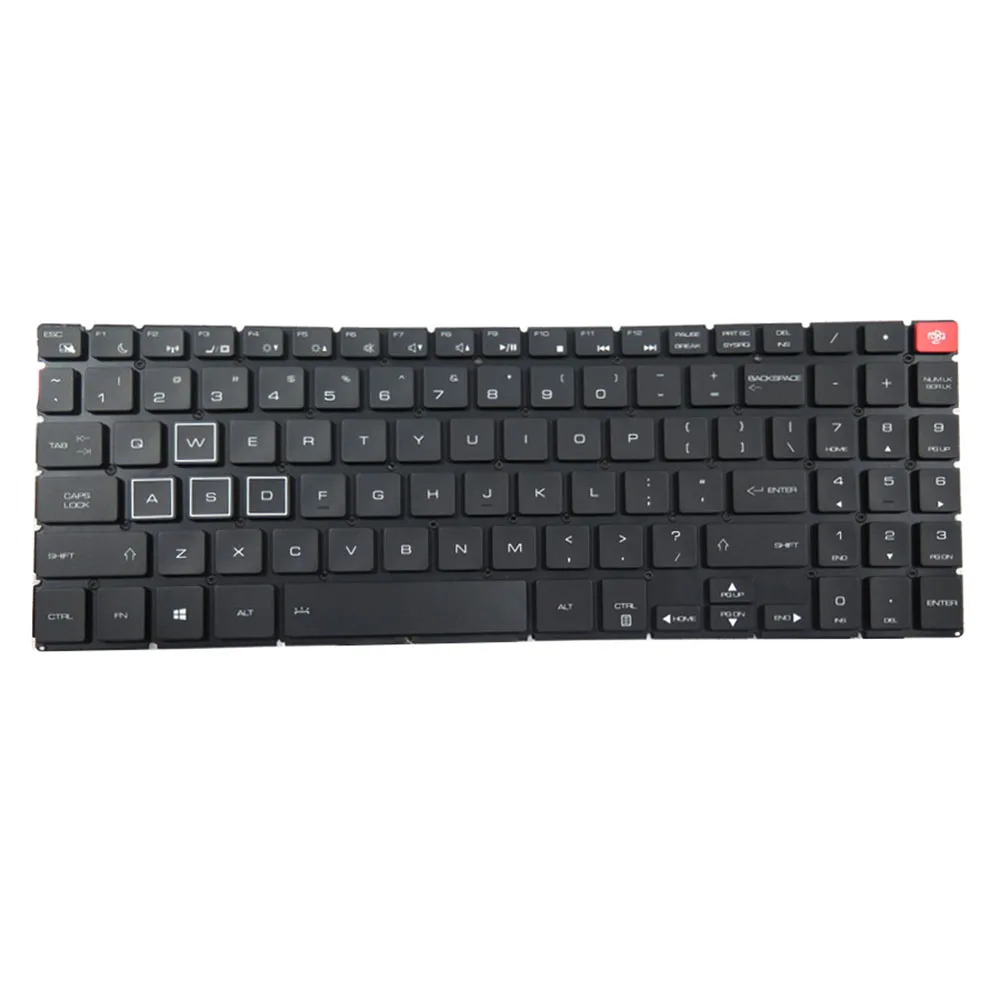 US Keyboard For Thunderobot Zero Ultra JT009JE09RU JT009GE09RU JT0094E09RU JT009DE09RU English Black With Backlit New