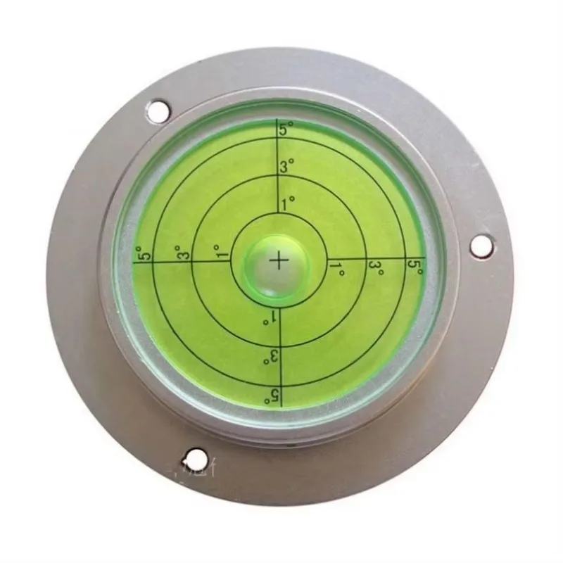 METAL Colorful Spirit Level Bubble Vial Liquid Bubble Small Level Metal Spirit Bubble Level with Flange