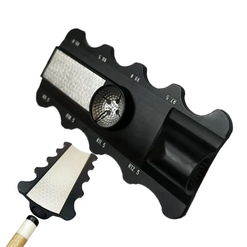 

Cue Tip Scuffer Stainless Steel Pool Cue Repair Shaper Multifunctional Measuring Repair Tool Shaping Polishing Sander Stick For