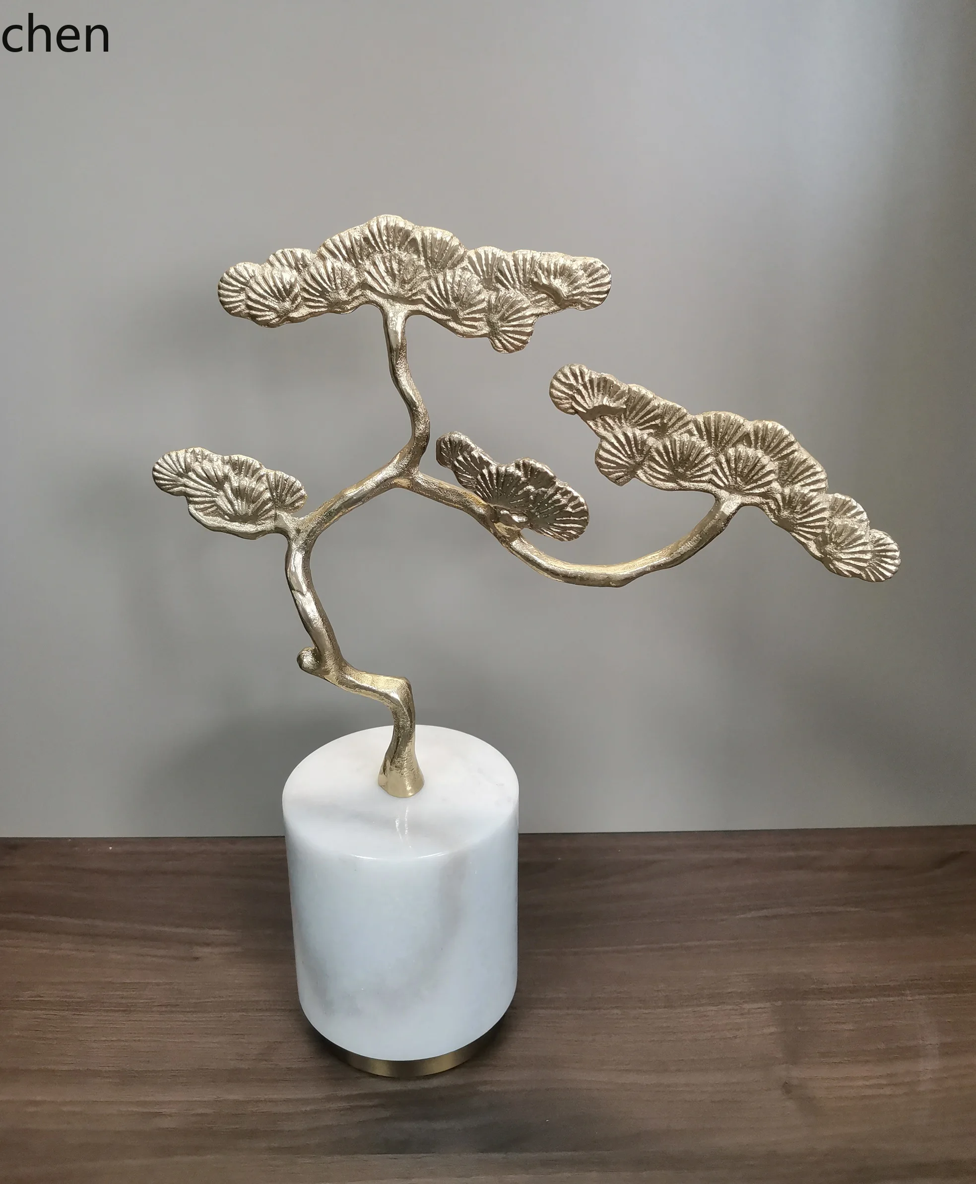 Pure Copper Welcoming Pine Entrance Living Room Wine Cabinet Decoration Housewarming Gift Home Ornament