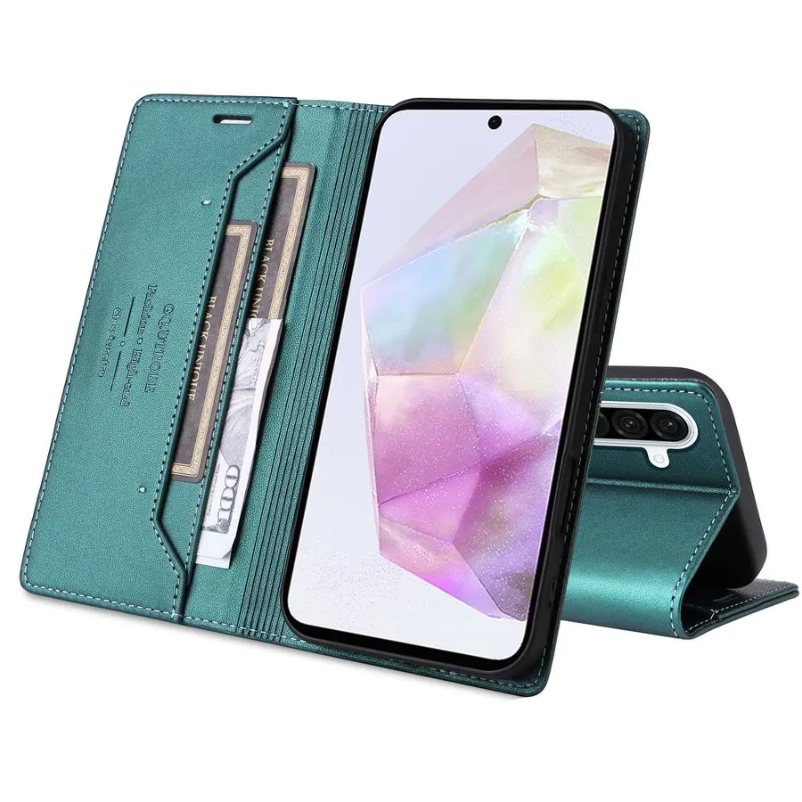 Flip Leather Wallet Mobile Phone Protective Case for Samsung Galaxy S25 FE S24 Plus S23 S22 S21 S20 Ultra A16 A56 Magnetic Cover