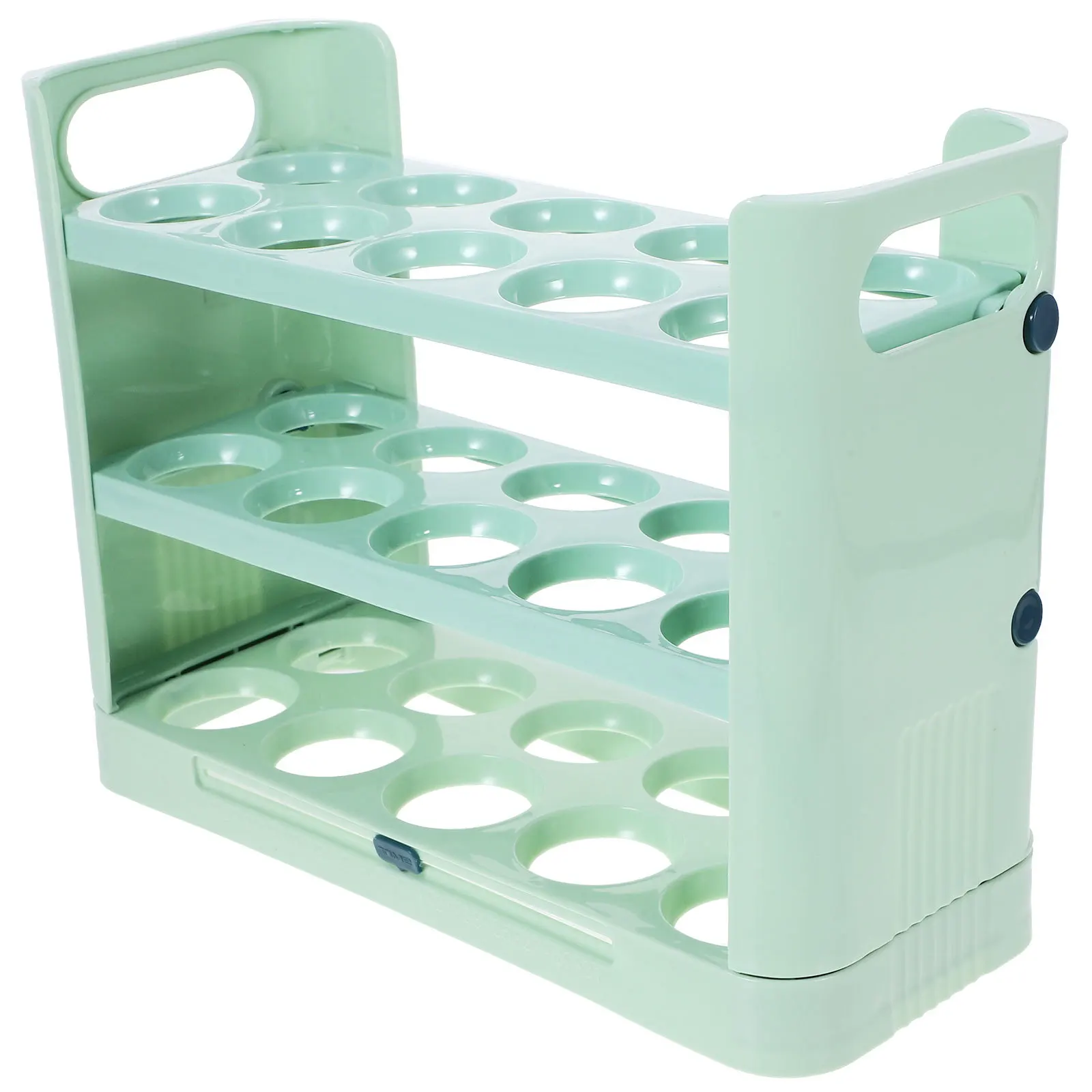 

Refrigerator Door Shelf Replacement Three-Layer Egg Storage Bin Plastic Material Fridge Side Door Large Capacity Organize Eggs