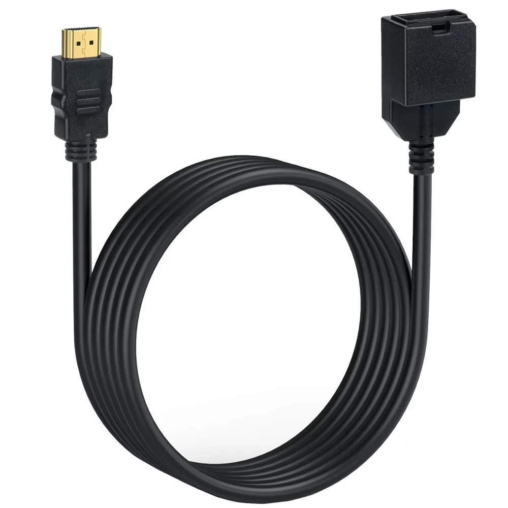 JavicTech Cable HDMI 1.4 4K Tipo-E Hembra a Tipo A Macho, Cable de Audio y Video para Sistema de Conexión Automotriz, Conector de Grado Automotriz