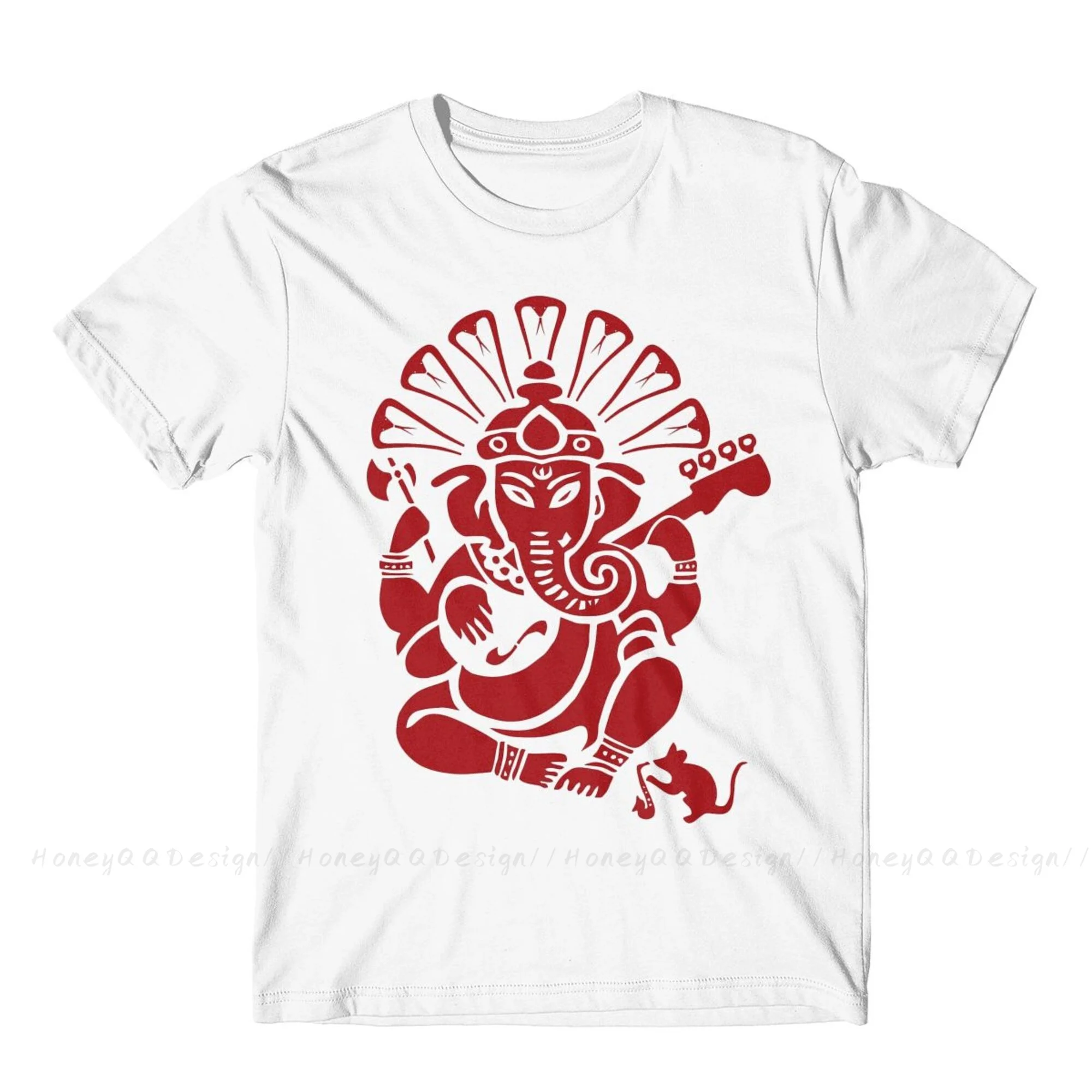 Ganesh Plugged In  Cotton Shirt Hombre Shiva Hindu God India Lingam Men Fashion Streetwear Adult Tee Unisex O Neck Women T-Shirt