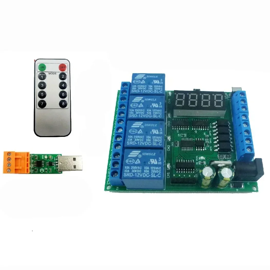 

N722A04 Nuvoton C51 MCU N76E003 MCU Development Board MS51FB9AE LED Infrared Remote Control Optocoupler LED RS485 Relay Module