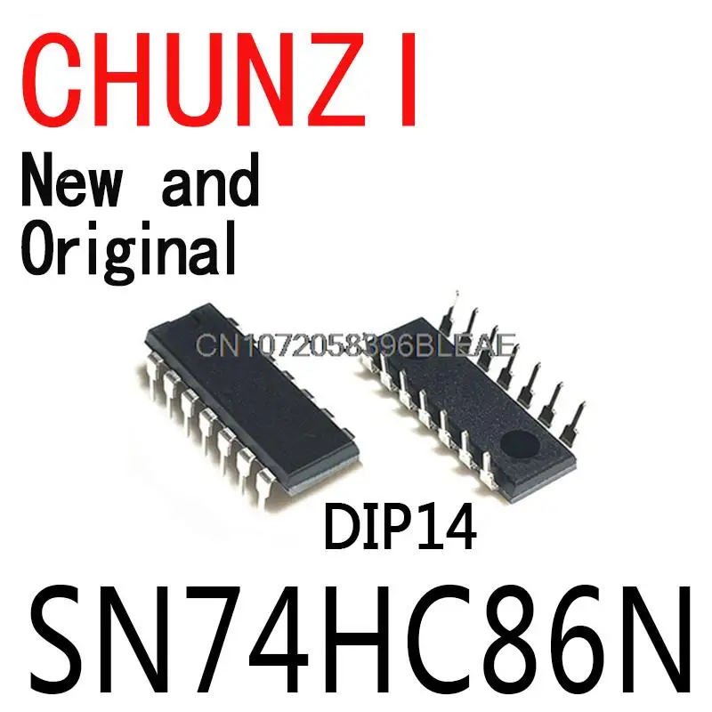 10PCS New and Original DIP14 SN74HC86 74HC86N 74HC86 DIP Integrated IC SN74HC86N