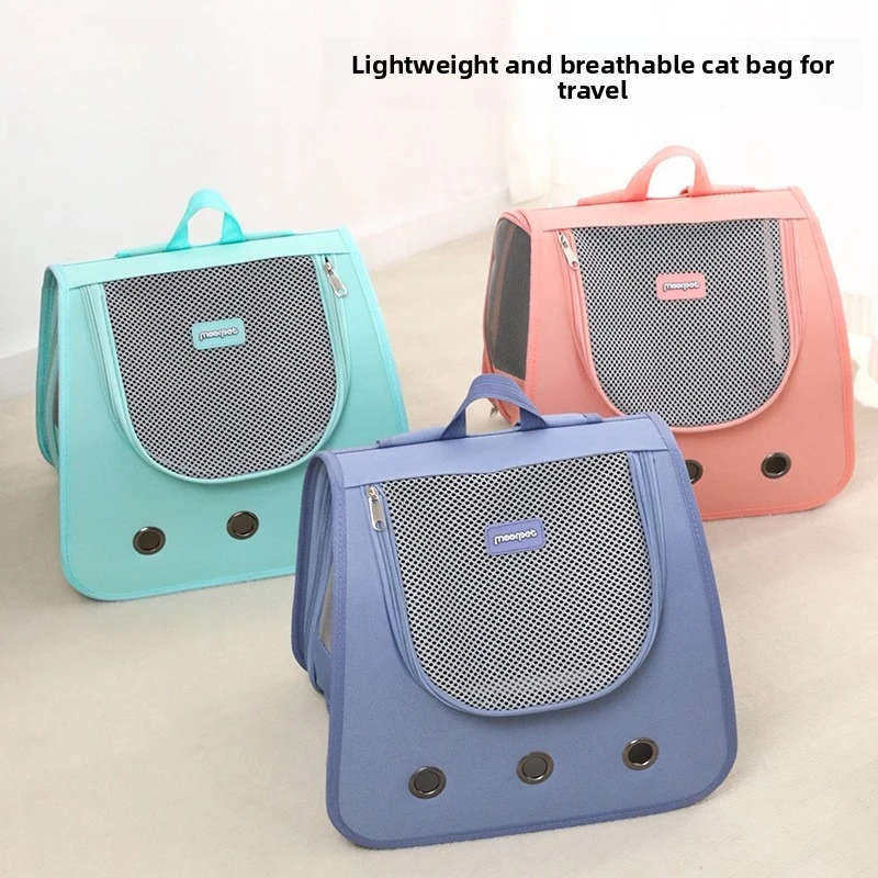 Bolsa para gatos, mochila portátil para salir, plegable, portátil, bolsa para gatos transpirable, mochila, bolsa para gatos para caminar, suministros para mascotas