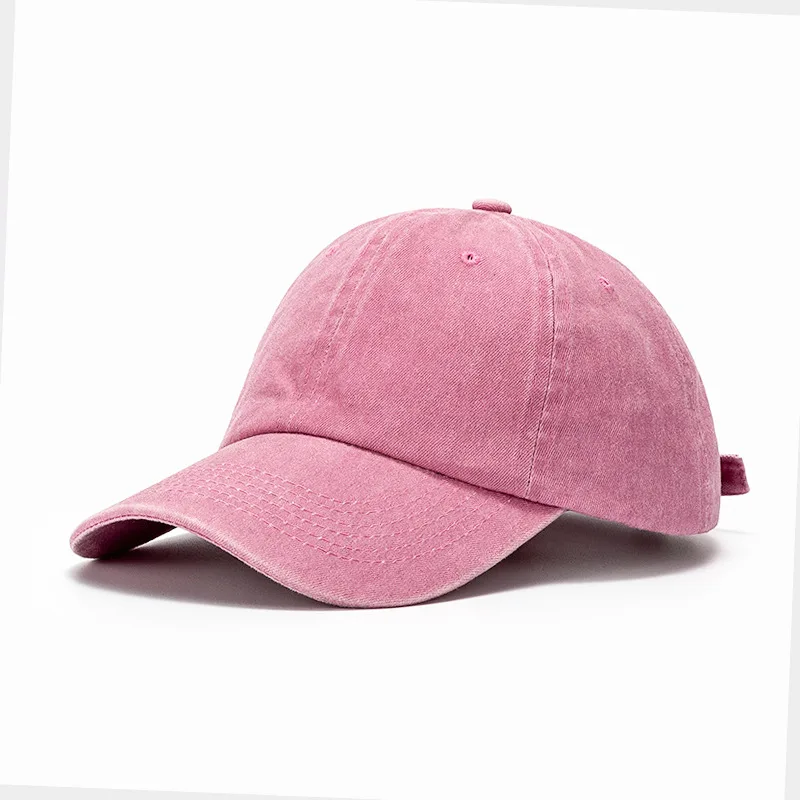 Baseball Kappe Gewaschen Baumwolle Männer Frauen Snapback Hut Vintage Hip Hop Caps Einfarbig Papa Hut Knochen Casquette Outdoor Casual Sport