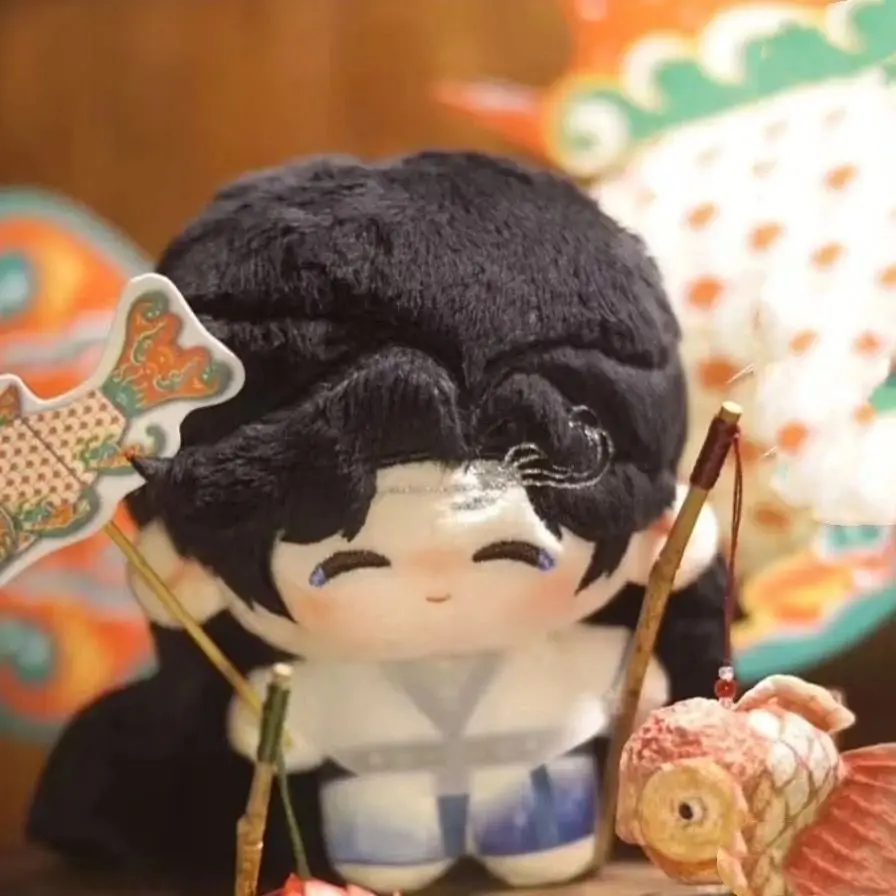 10 سنتيمتر السيف والحبيب أفخم تشنغ يي تأثيري لطيف محشوة الجسم بلوشي المفاتيح قلادة اكسسوارات الدعامة المشجعين هدية