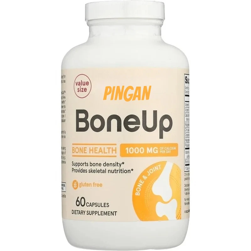 

BoneUp 60 Capsules - Bone Health Support Contains Vitamin D3, Vitamin K2 (such As MK-7), and Calcium
