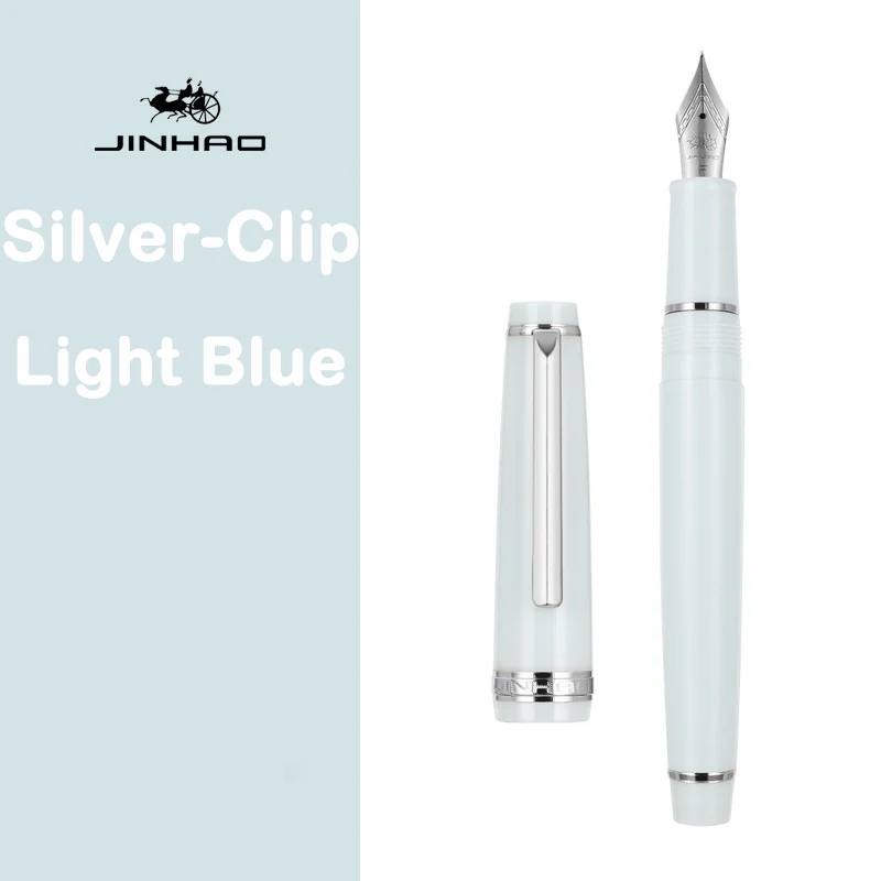 JINHAO 82 Pióro wieczne Spin Silver Clip EF F M Stalówka Biuro biznesowe Artykuły szkolne Długopisy z atramentem Koreańskie długopisy biurowe do pisania