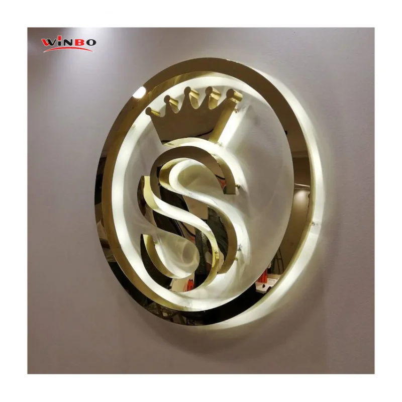 (Customized) Winbo Custom Outdoor Stainless Steel 3D LED channel letters Backlit Sign LED numbers neon light sign Name marquee L