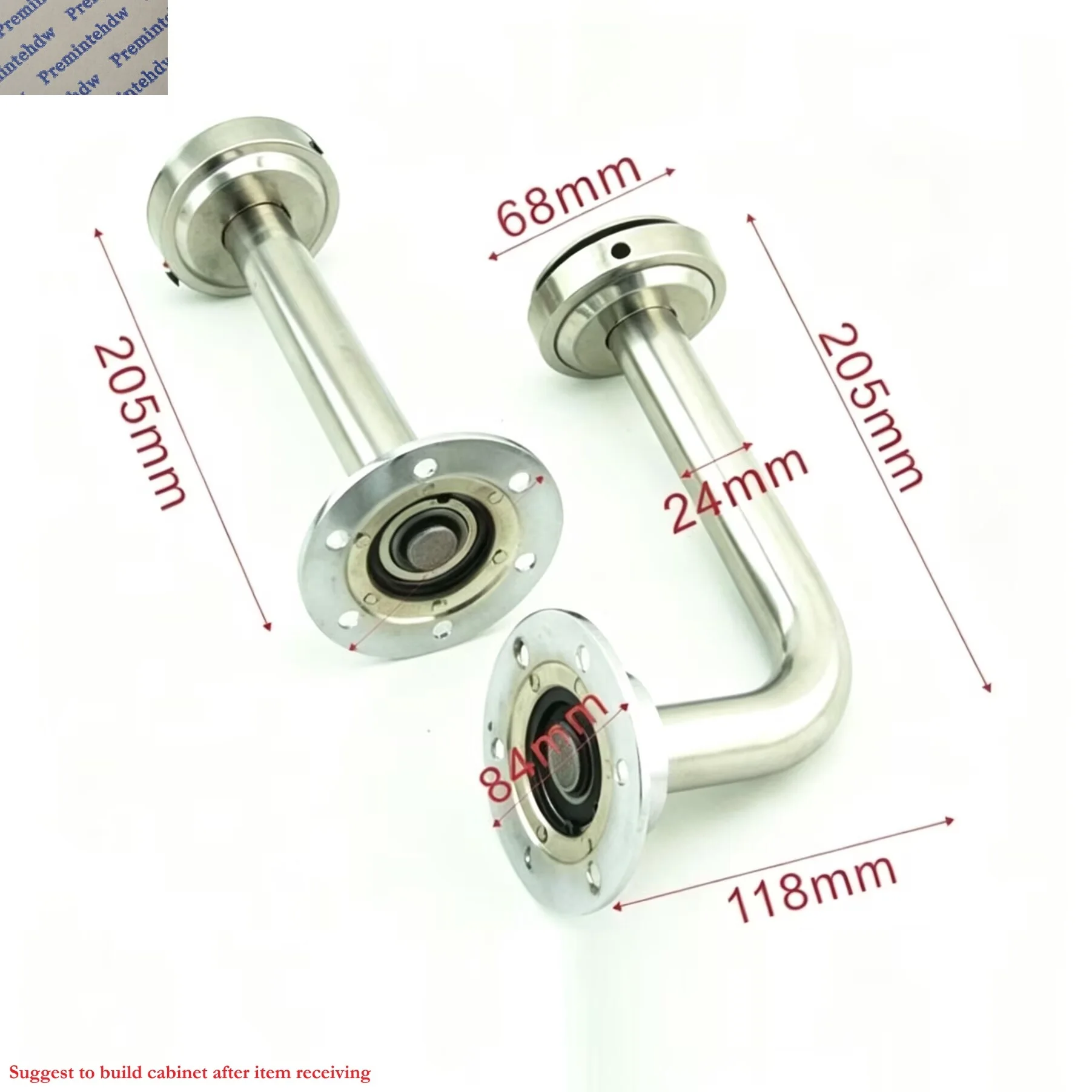 1Pair Stainless Steel Wall Mounted 360 Degrees Rotating Bathroom Cabinet Pivot Hinge Bracket Hardware