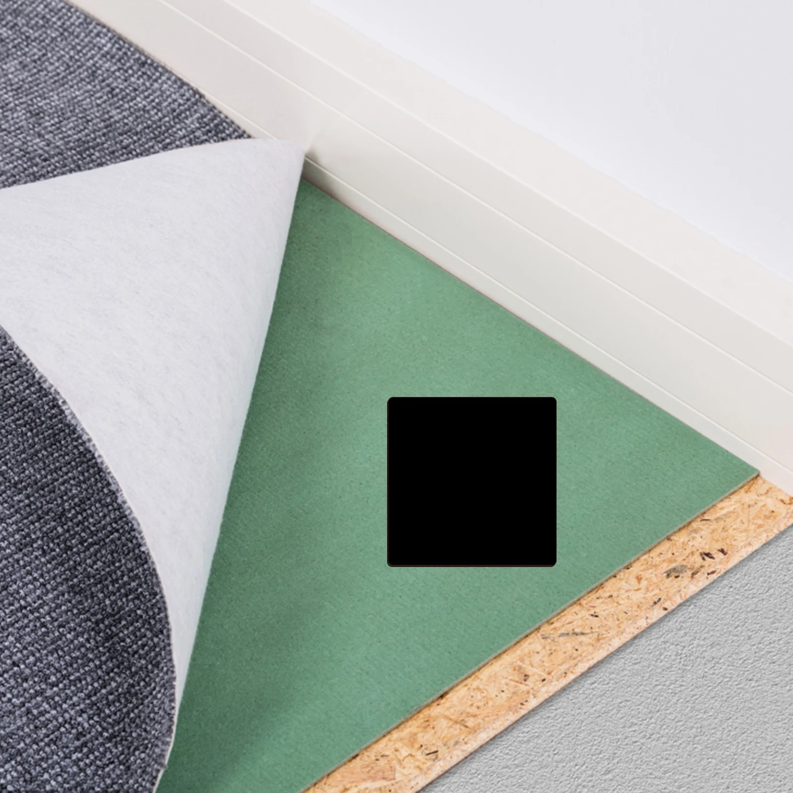 

8pcs Non Slip Rug Pads Anti Slip Stickers Carpet Grippers For Floor Area Rugs Home Office Reusable Easy Install Pu Material