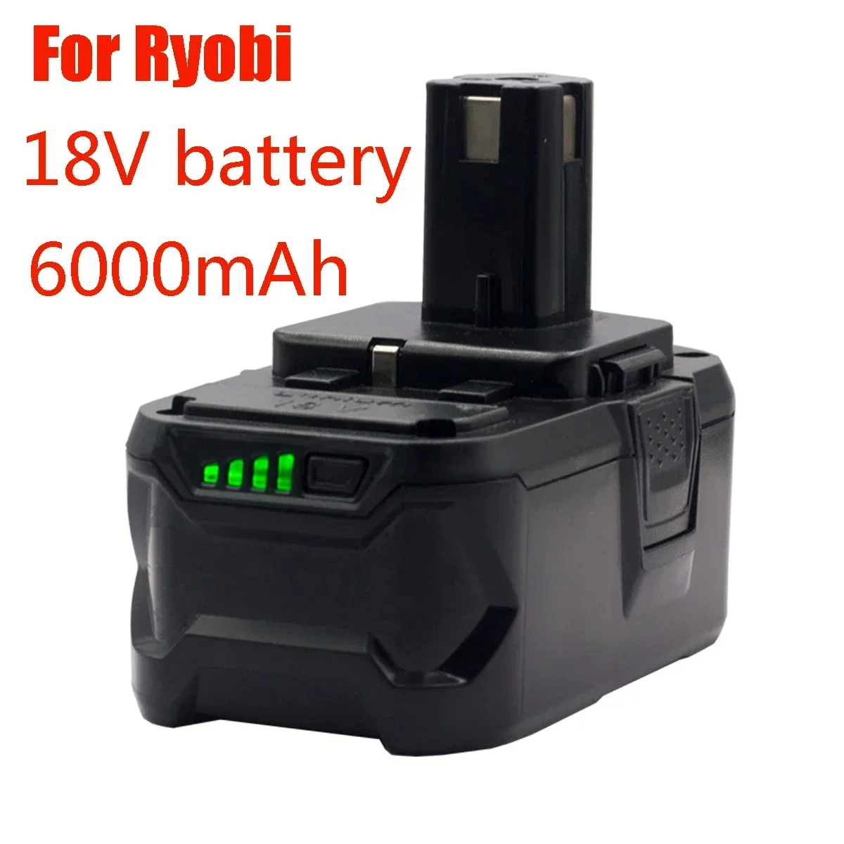 Replace Ryobi ONE18V Wireless Power Tool BPL1820 P108 P109 P106 RB18L50 RB18L40 Lithium Ion Battery 6000mAh