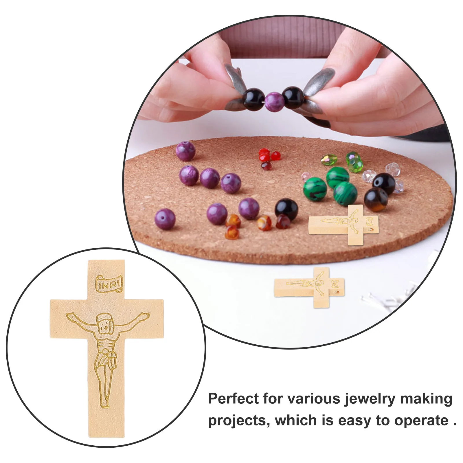 

10Pcs Cross Charms for Jewelry Making Realistic Pendants Hanging Decorations DIY Earrings Necklaces Bracelets Craft Supplies