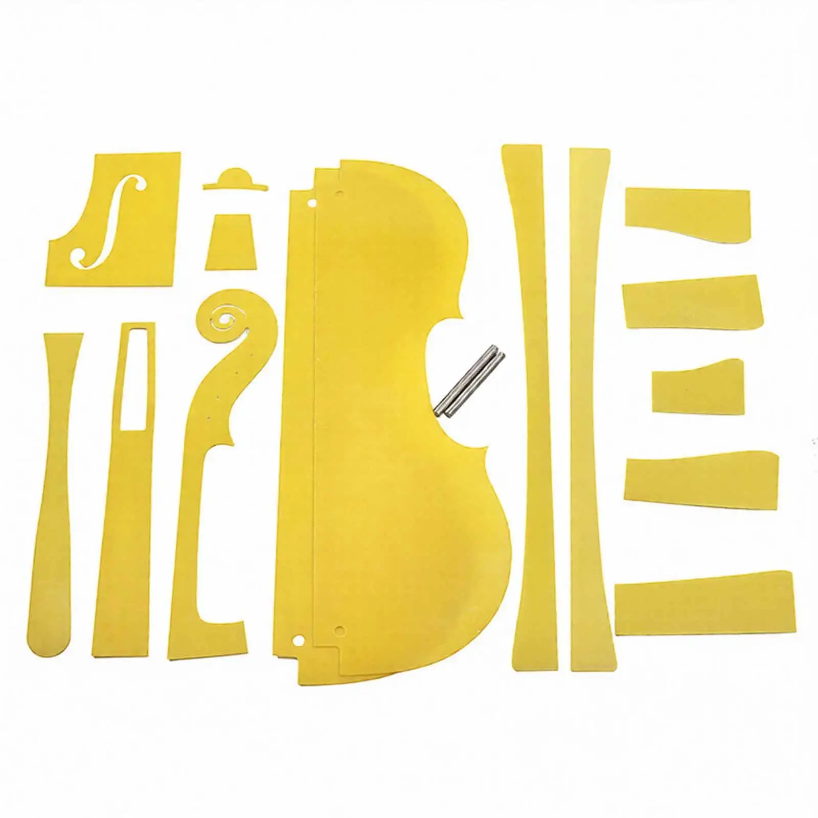 Violin Supplies Inside Mould Template Resin Board Reference Kit Sound Hole Head Alignment for