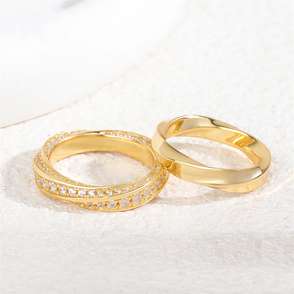 

Новое кольцо Мебиуса из стерлингового серебра 925 пробы, женское кольцо с бриллиантами, милый лучший друг, простой ремешок, минималистичные аксессуары