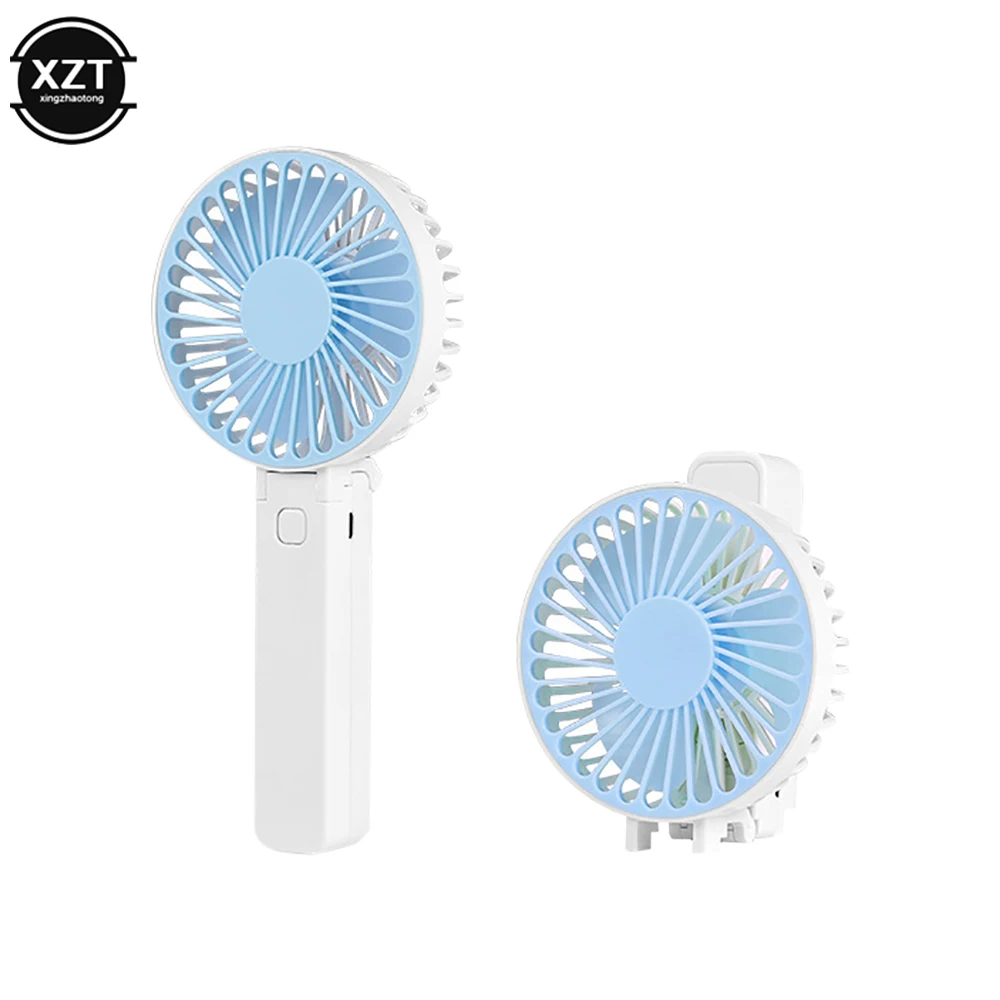 Handheld Mini Fan USB Foldable Portable 3-speed Gale Creative Outdoor Pocket Handheld Fan Wedding Gift Summer Cool