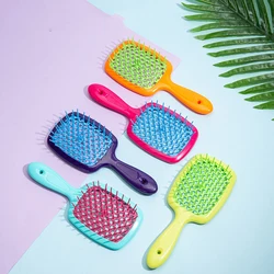 Hair Comb Fluffy Smooth Wide Teeth Curling Ribs Massage Comb For Hair Mesh Hollow Peines Magic Demelant Brush Salon Tools