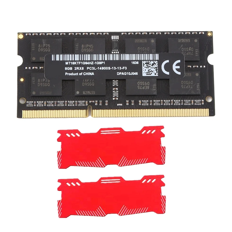 8GB DDR3 Laptop Ram Memory+Cooling Vest 1866Mhz PC3-14900 2RX8 204 Pins 1.35V Sodimm Spare Parts For Laptop Memory Ram