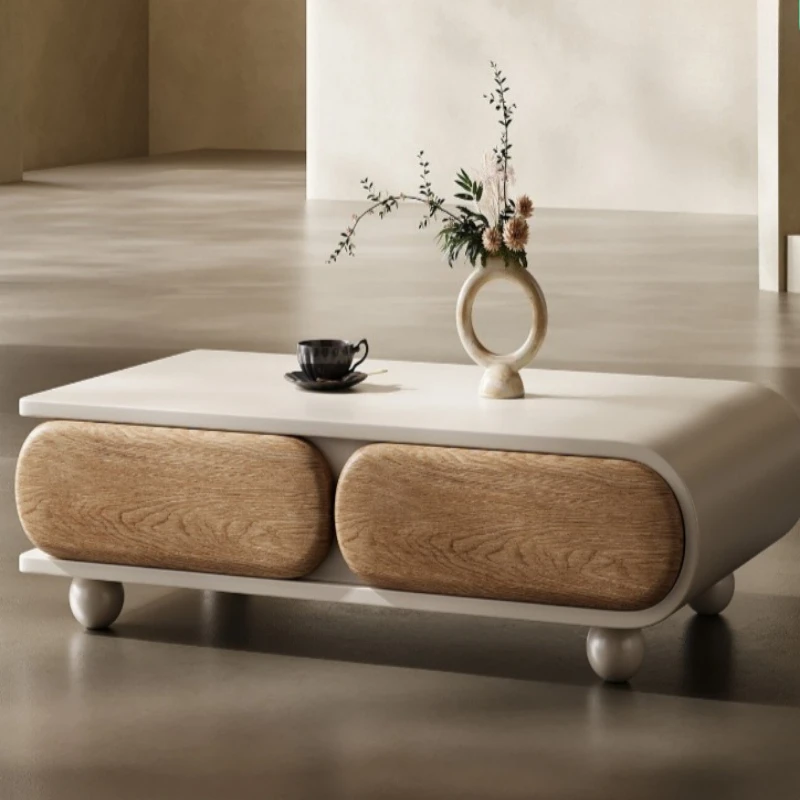 Modern art simple living room wooden craft special-shaped coffee table household