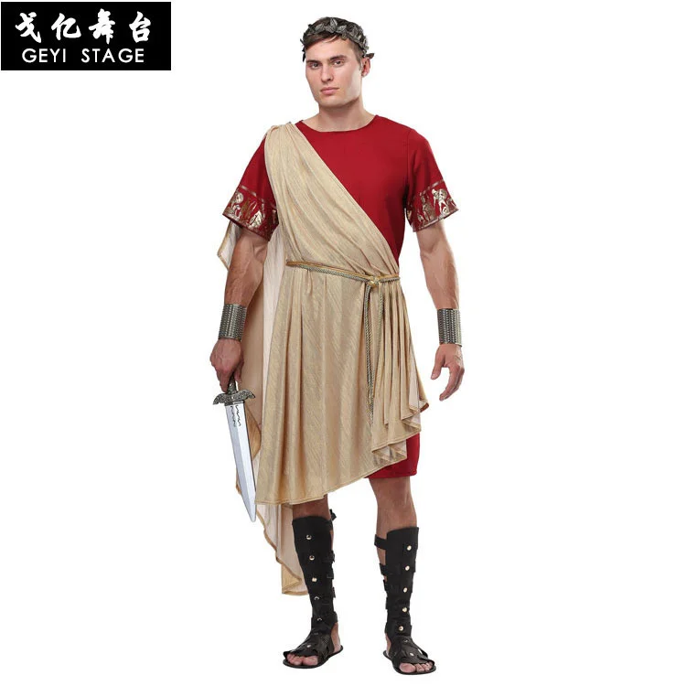 

Halloween stage performance party party adult male athenian roman senator officer costume