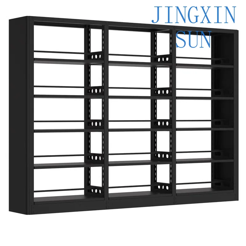 Modern Design Steel Double-Sided Bookshelf Chinese Style Library Furniture for School & Office Price Bookcase