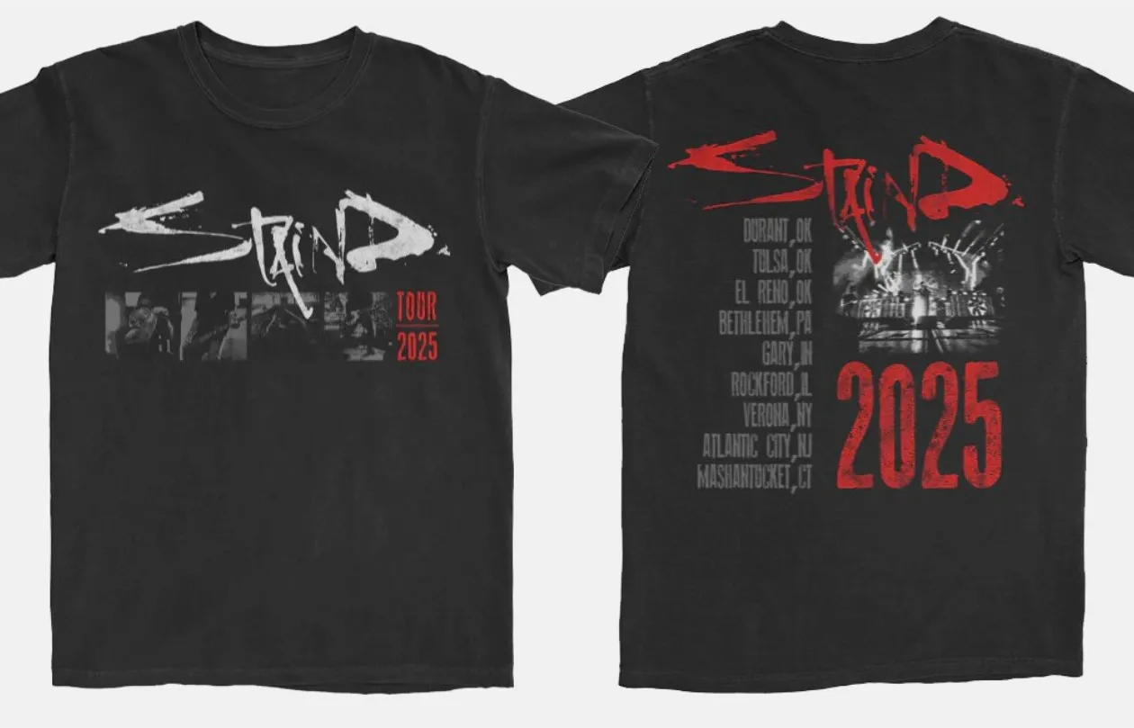 Staind Isolated Fall 2025 Tour Tee Size S-5XL.