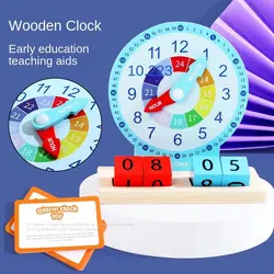 Children Montessori Clock Educational Toys Hour Minute Second Cognition Clock Model Teaching Aids Time Learning For Kindergarten