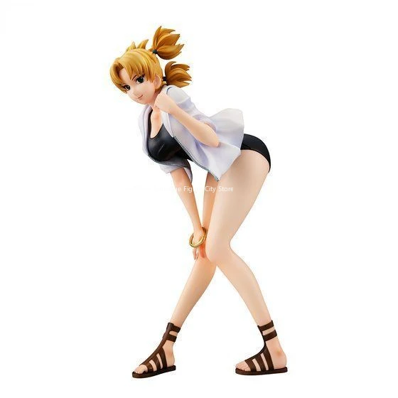 Genuine New Bandai Mega House Figure Series NARUTO Gals Temari Ver.Splash Action Anime  Model Gift Collection