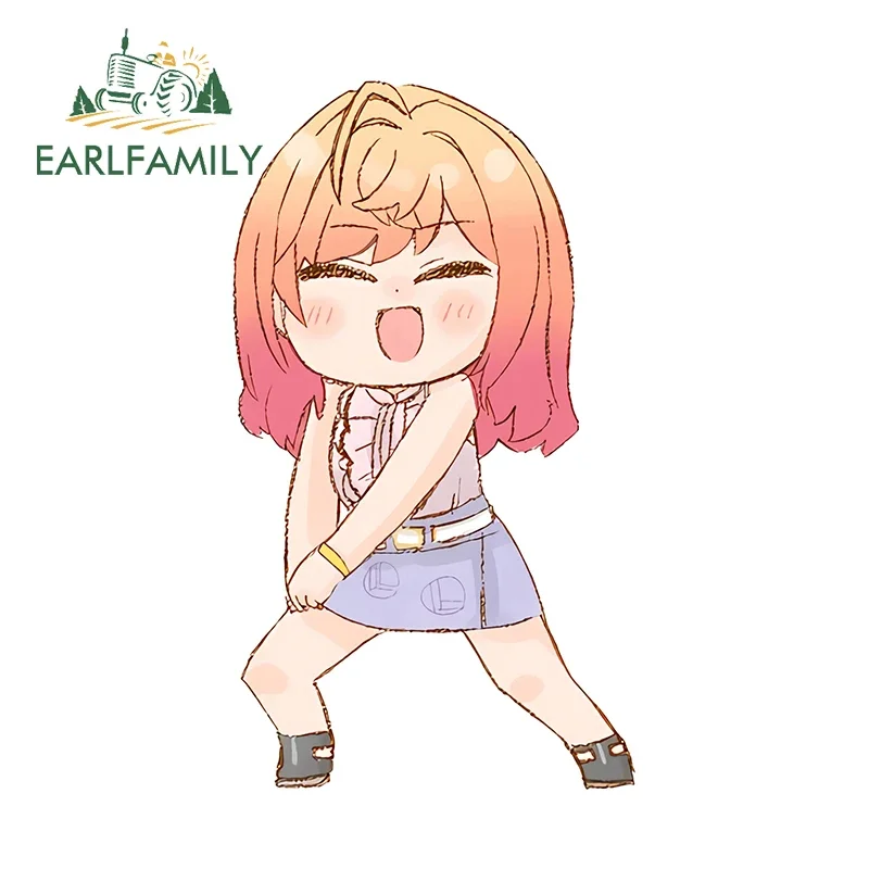 EARLFAMILY 13cm For Shishiro Botan Shirakami Fubuki Marin Vtuber Car Stickers Cartoon Anime Decals Vinyl Car Wrap Creative Decor