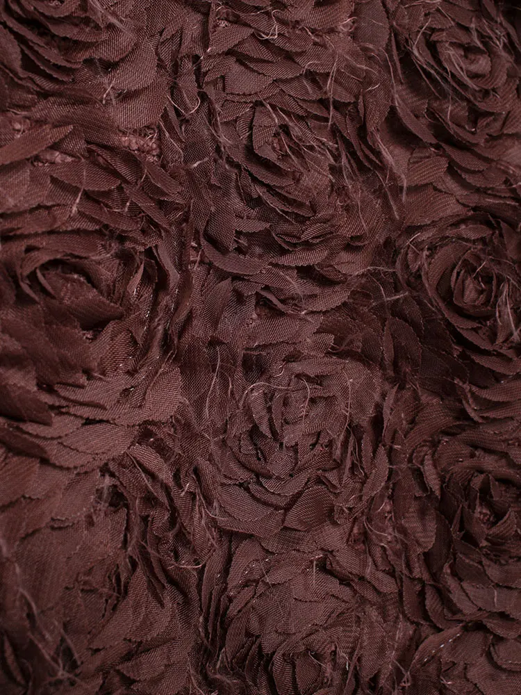 HH Women Fashion Flower Extured Cropped Jacket O Neck Long Sleeve Cardigan Coats Lady High Street Outerwear Chic Tops