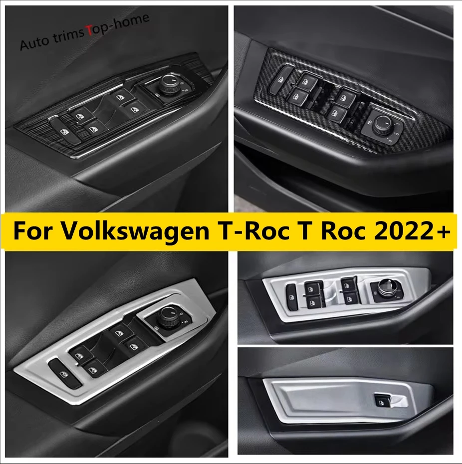 

Inner Door Armrest Window Glass Lift Button Control Panel Cover Trim Fit For Volkswagen T-Roc T Roc 2022 - 2025 Car Accessories