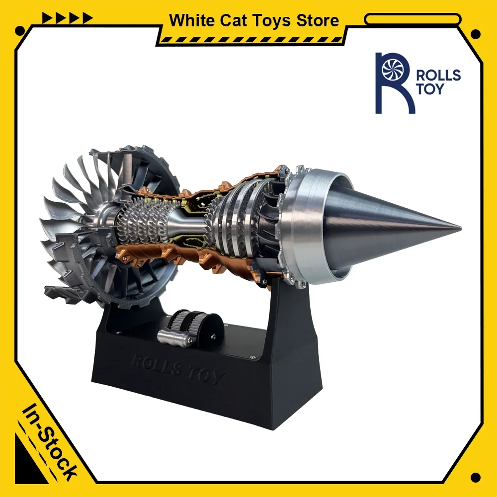 Rolls Toys A380 TR-900 Aviation Turbofan Aircraft Jet Action Figure Engine Assembled Model Science Aircraft Toys Simulated Gifts