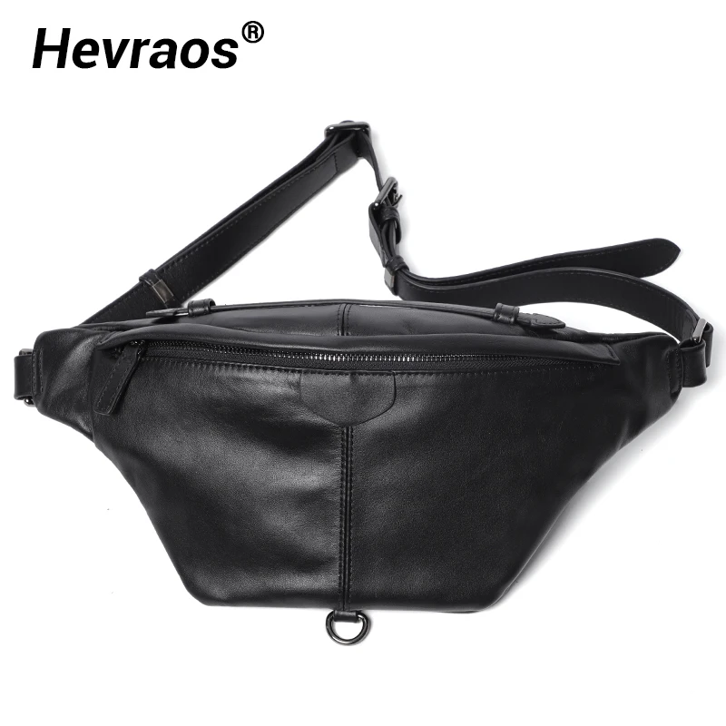 Multifunctional Men bag Genuine Leather Waist Pack For Women / Men Shoulder Bags Designer Female Leather Bag Fanny Pack Bag