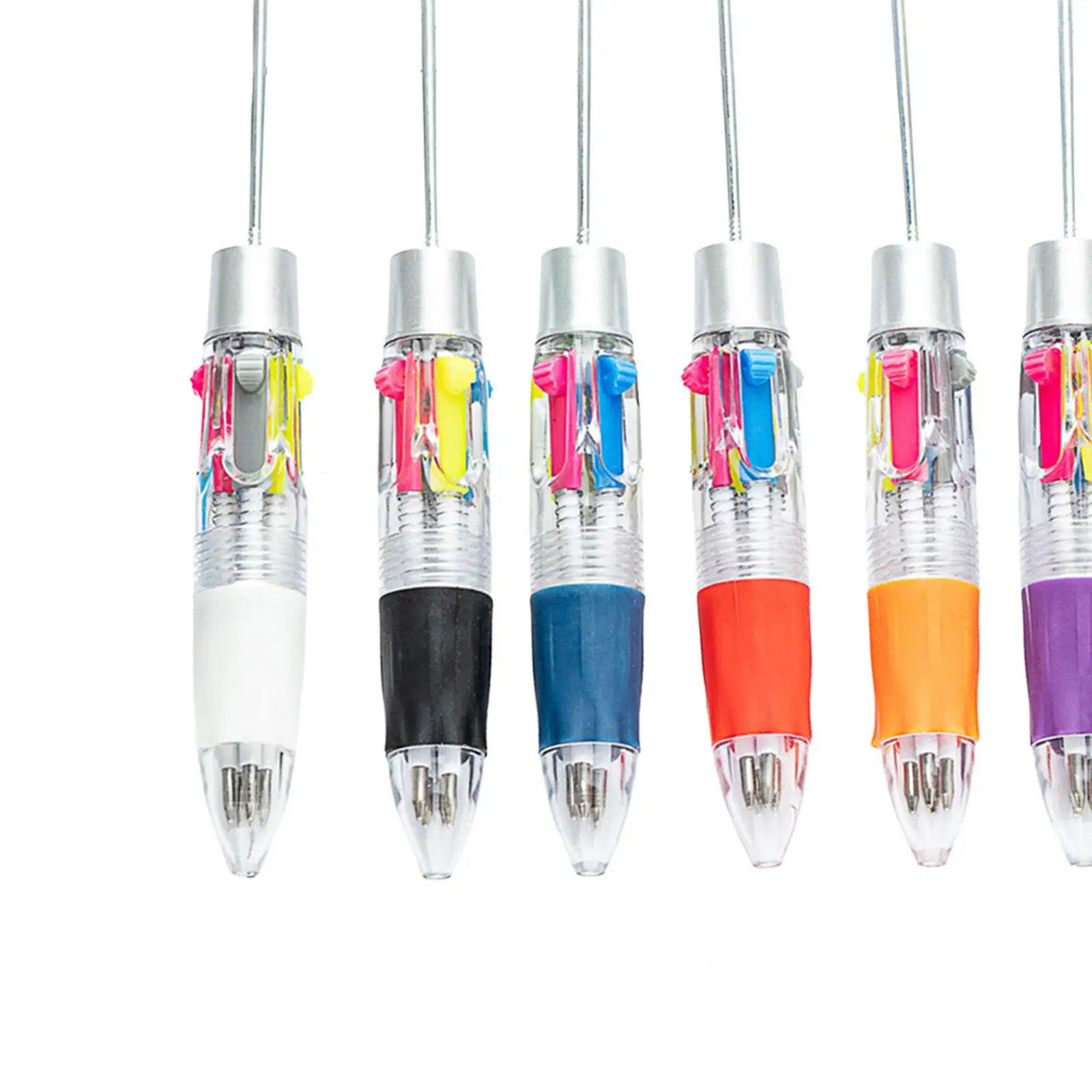 

Beadable Pen Shaft Black Ink Multicolored Rollerball Writing Pen for Graduation Wedding Events