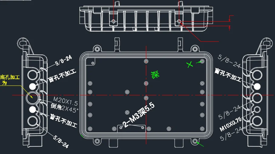 Imagem -06 - Caixa de Junção de Alumínio Impermeável com Anel de Vedação Equipamento Eletrônico ao ar Livre Ip67 Poliéster 210x130x60 mm