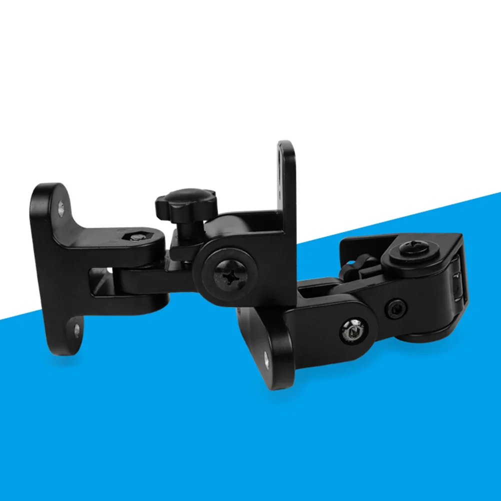 

1Pcs Wall Mount Zinc Alloy Speaker Holder Black for Home Cinema Satellite Speakers Adjustable Rotation 15kg Capacity Speaker