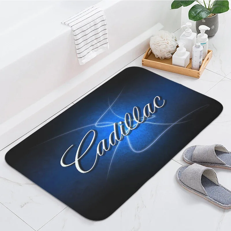 Non-slip Bathroom Floor Mats D-Cadillacs Bedroom Rug Custom Doormat Entrance Door Hallway Kitchen Living Room Floor Carpet