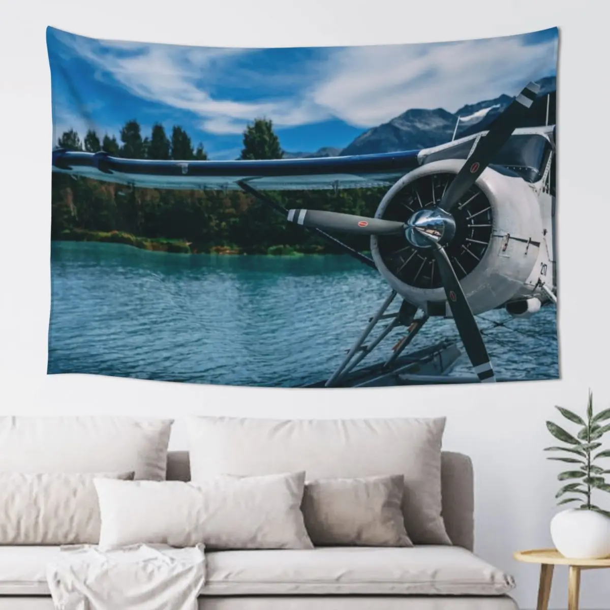 

Seaplane on Green Lake in Whistler Tapestry Wall Art Things To The Room Tapestry