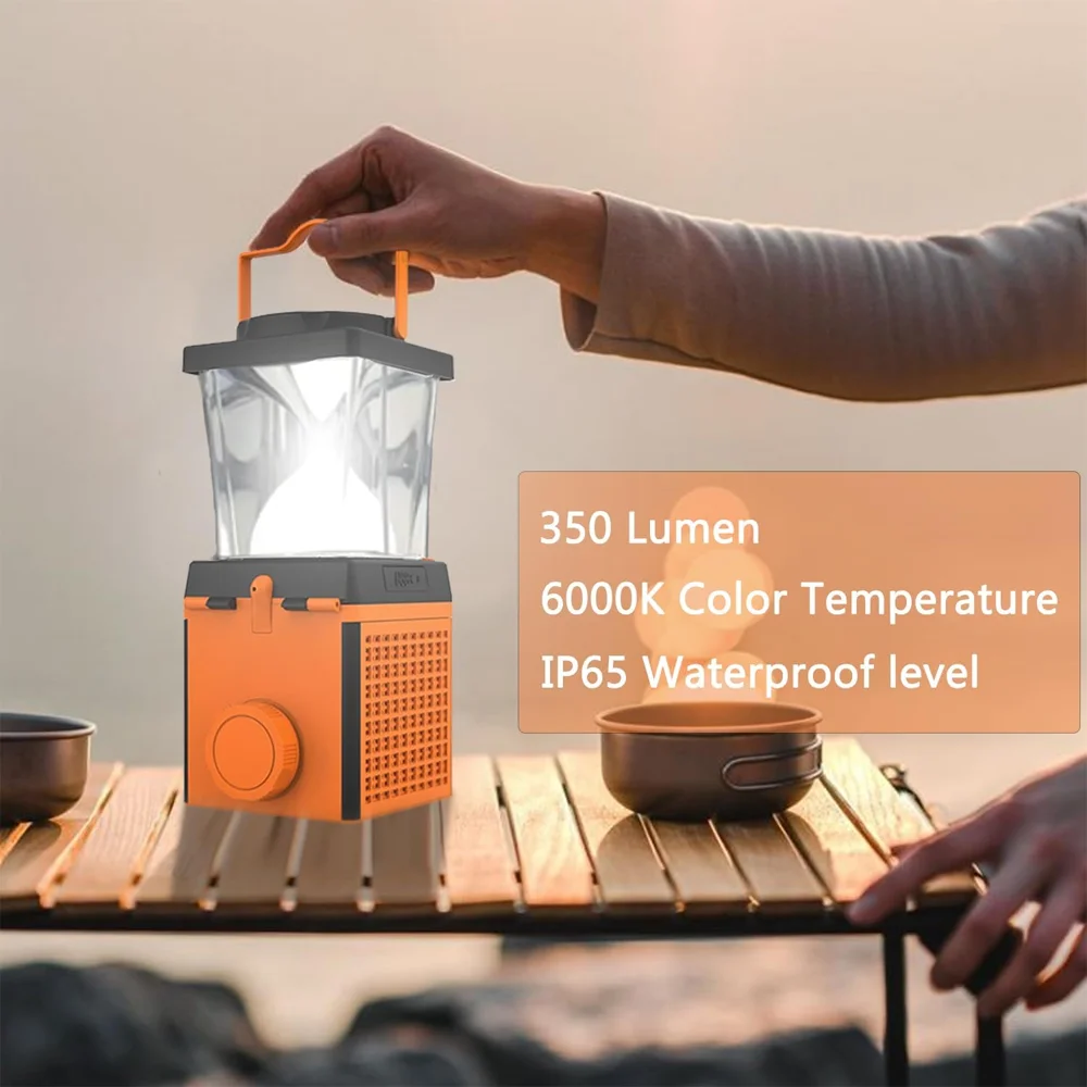 LED Salt Water Camping Light, 350 Lumens Environmental Protection Lighting Suitable for Outdoor Survival, Emergency