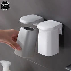 Creative New Magnetic Suction Mouthwash Cup Wall-mounted Toothbrush Rack Brushing Cup Home Bathroom Supplies