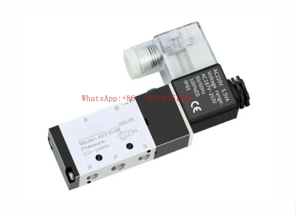 Electromagnetic Directional Valve 4V210-08 Pneumatic Two Position Five Way 4V310-10 4v410-15 4V110-06
