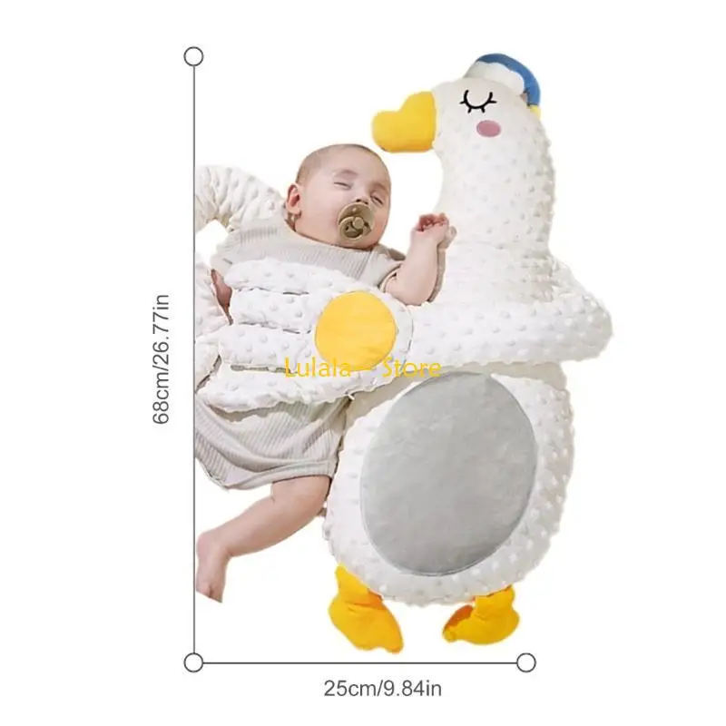 

Y4qa младенцы вытирают подушку с 3-й прохладной функцией для успокаивающего ребенка сон от 0 до 12 месяцев Утешающая игрушка для