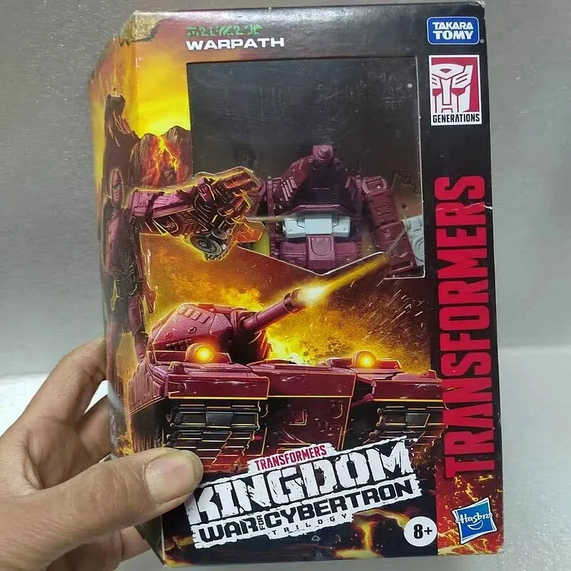 ในสต็อก Takara Tomy Transformers War for Cybertron: Kingdom WFC-K6 Warpath Action Figures ของสะสมของขวัญคลาสสิกงานอดิเรกของขวัญ
